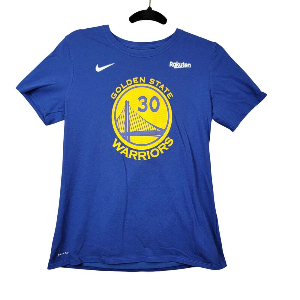 Nike Golden State Warriors Stephen Curry #30 Dri-Fit Tee Medium Blue Rakuten